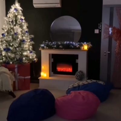 #Wintering_Together in an unchanged, but decorated room!