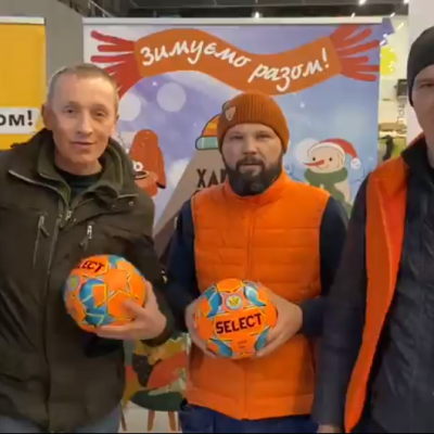 They were jumping for joy because they bought soccer balls!