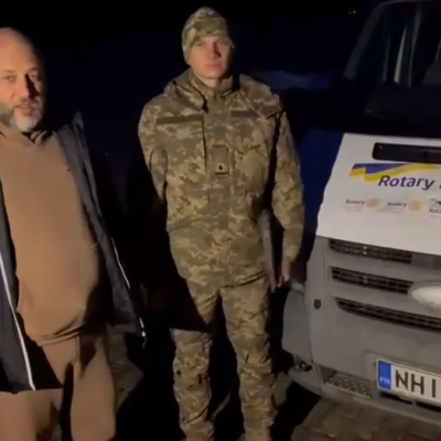 We donated a car to the 92nd brigade - the soldiers did not have enough of it!