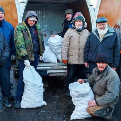 Food packages were delivered yesterday, and fuel pellets today!